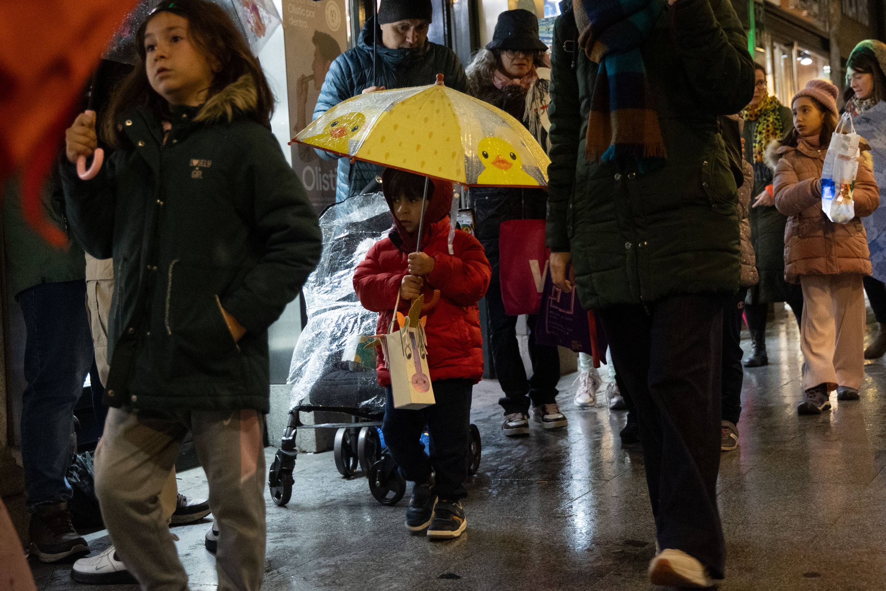 Las imágenes de los farolillso de Sankt Martin en la Plaza Mayor