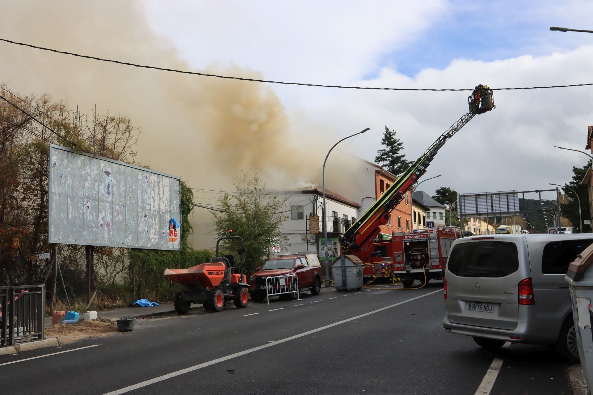 Fotos del incendio en la travesía de San Rafael