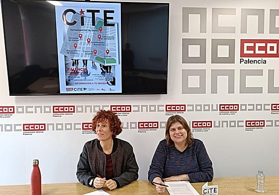 Elena Villamediana y Cristina Sáez presentan la iniciativa.