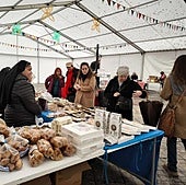 Puesto de las Jerónimas de Toral de los Guzmanes, este sábado.