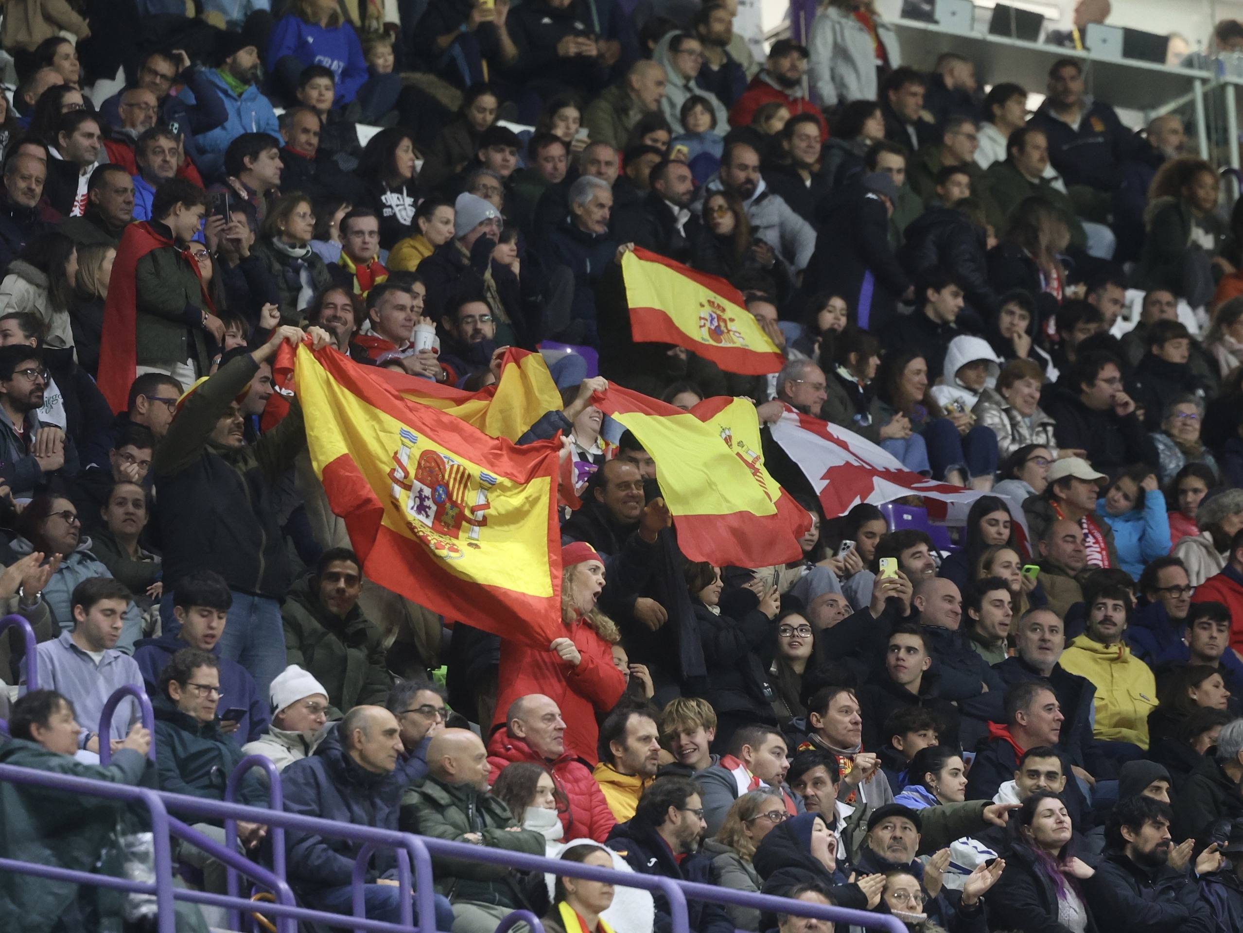 La derrota de España ante Inglaterra A en Zorrilla, en imágenes