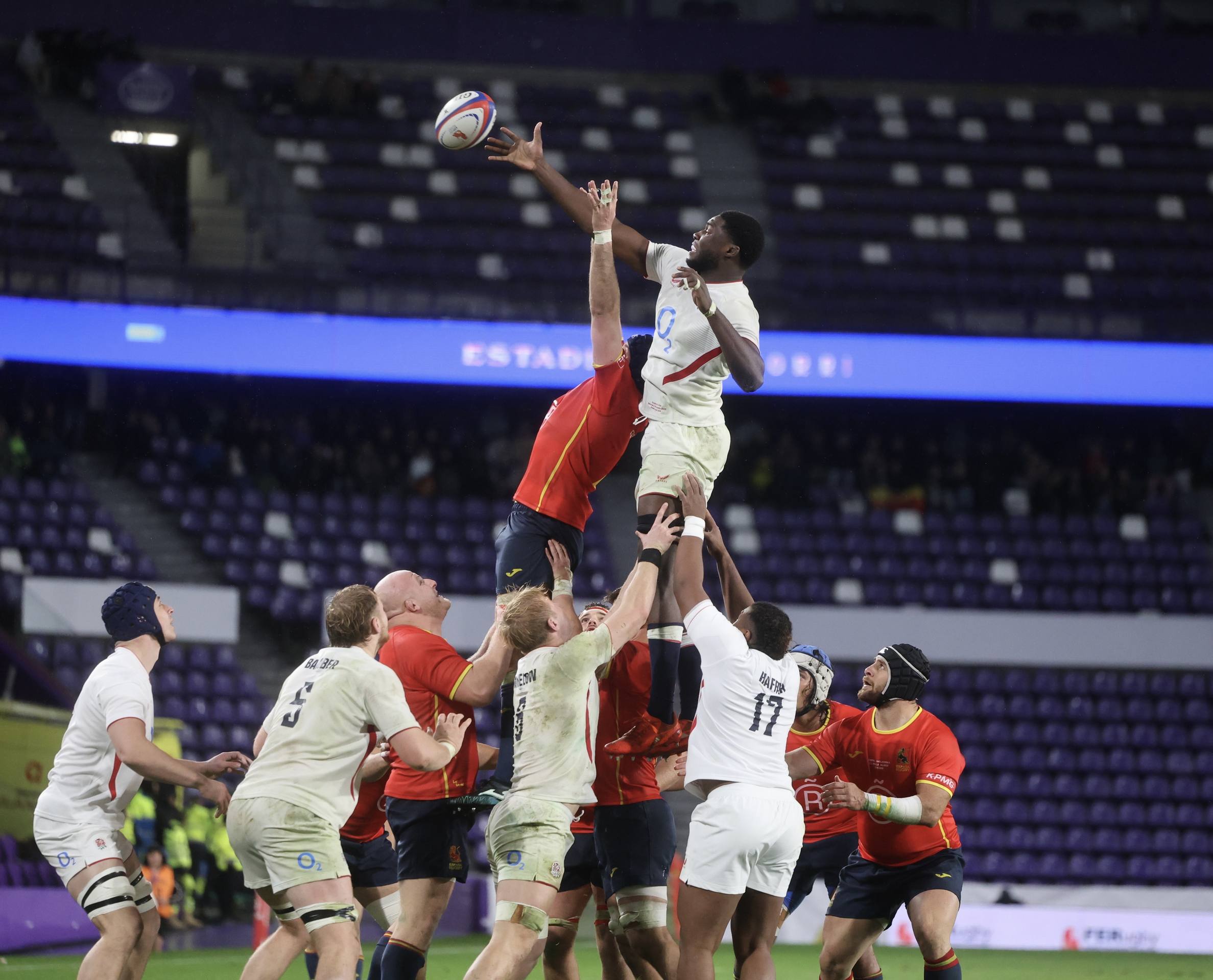 La derrota de España ante Inglaterra A en Zorrilla, en imágenes