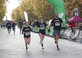 Algunos de los participantes en la Carrera de las Empresas