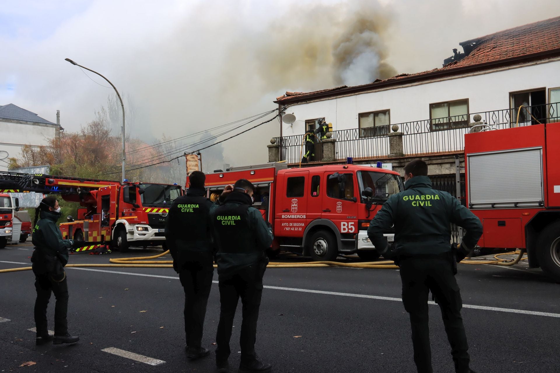El incendio de San Rafael, en imágenes
