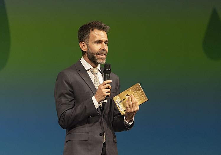 El rector de la UEMC, David García, durante su intervención.