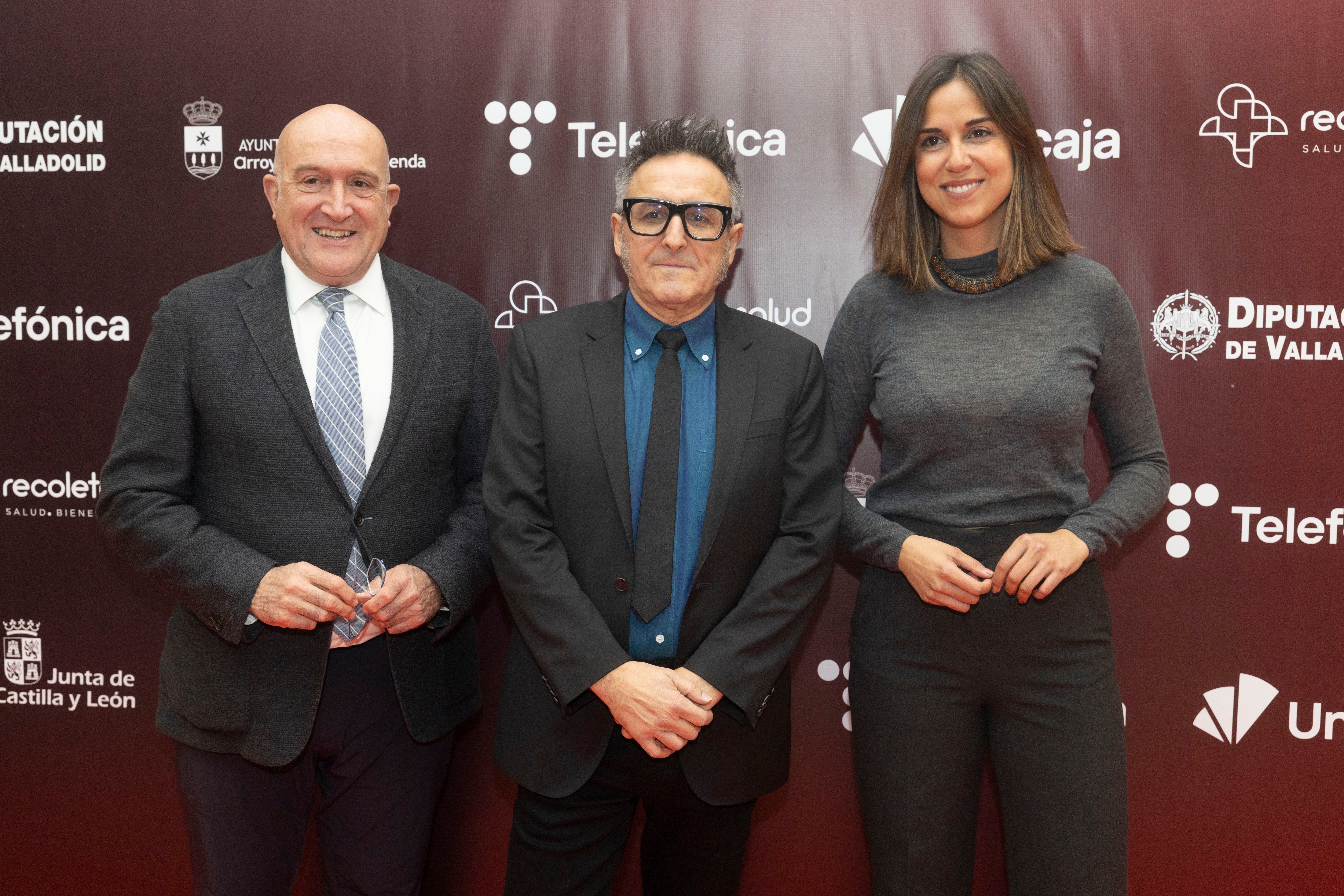 Jesús Julio Carnero, alcalde de Valladolid; José Luis Cienfuegos, director de Seminci, y Blanca Jiménez, concejala de Turismo, Eventos y Marca Ciudad.