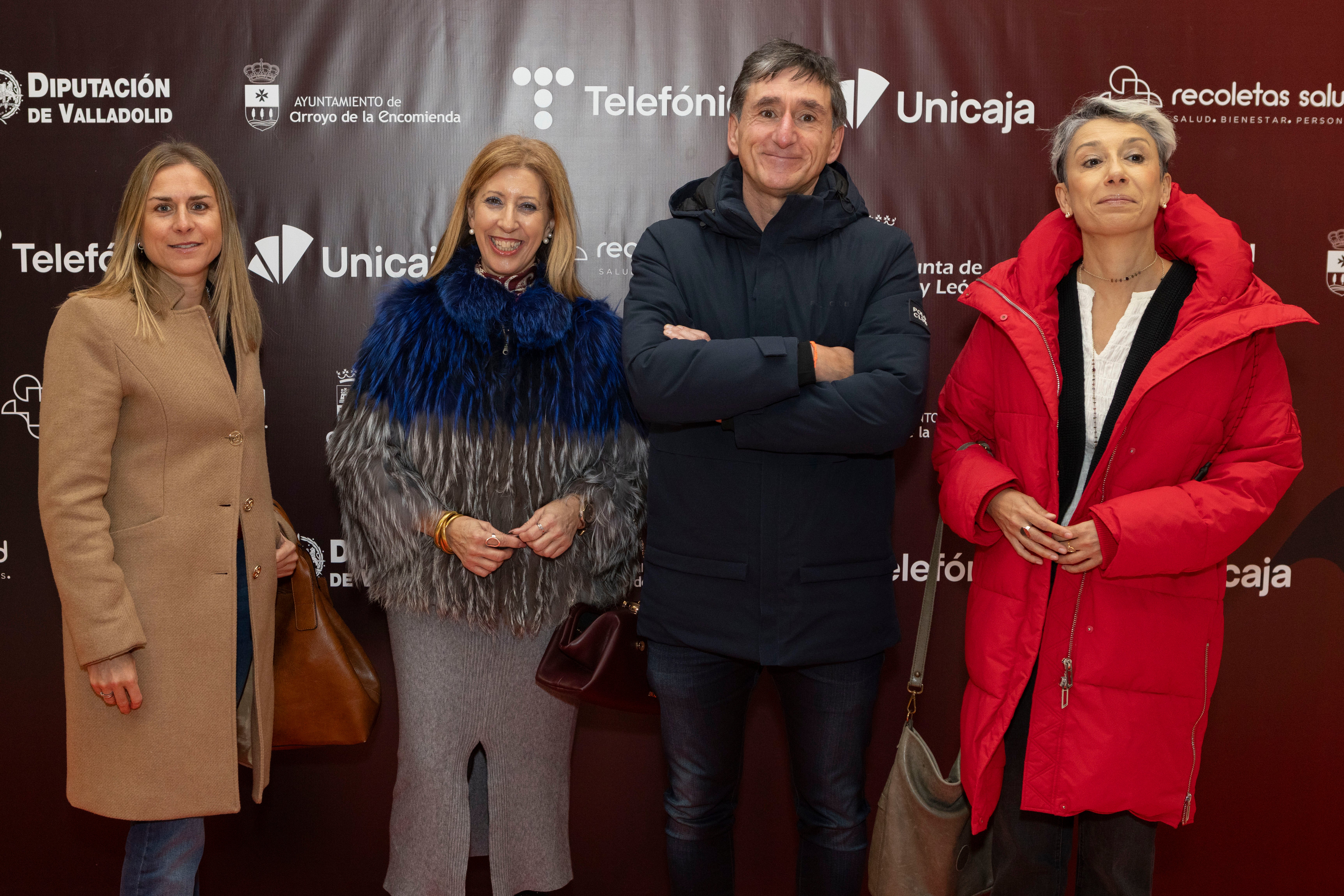 Rebeca Cristóbal, del CRA Cardenal Cisneros; Eva María Fernández e Iván González, del CRA El Redondal, y Patricia Sánchez, CRA Los Arapiles.