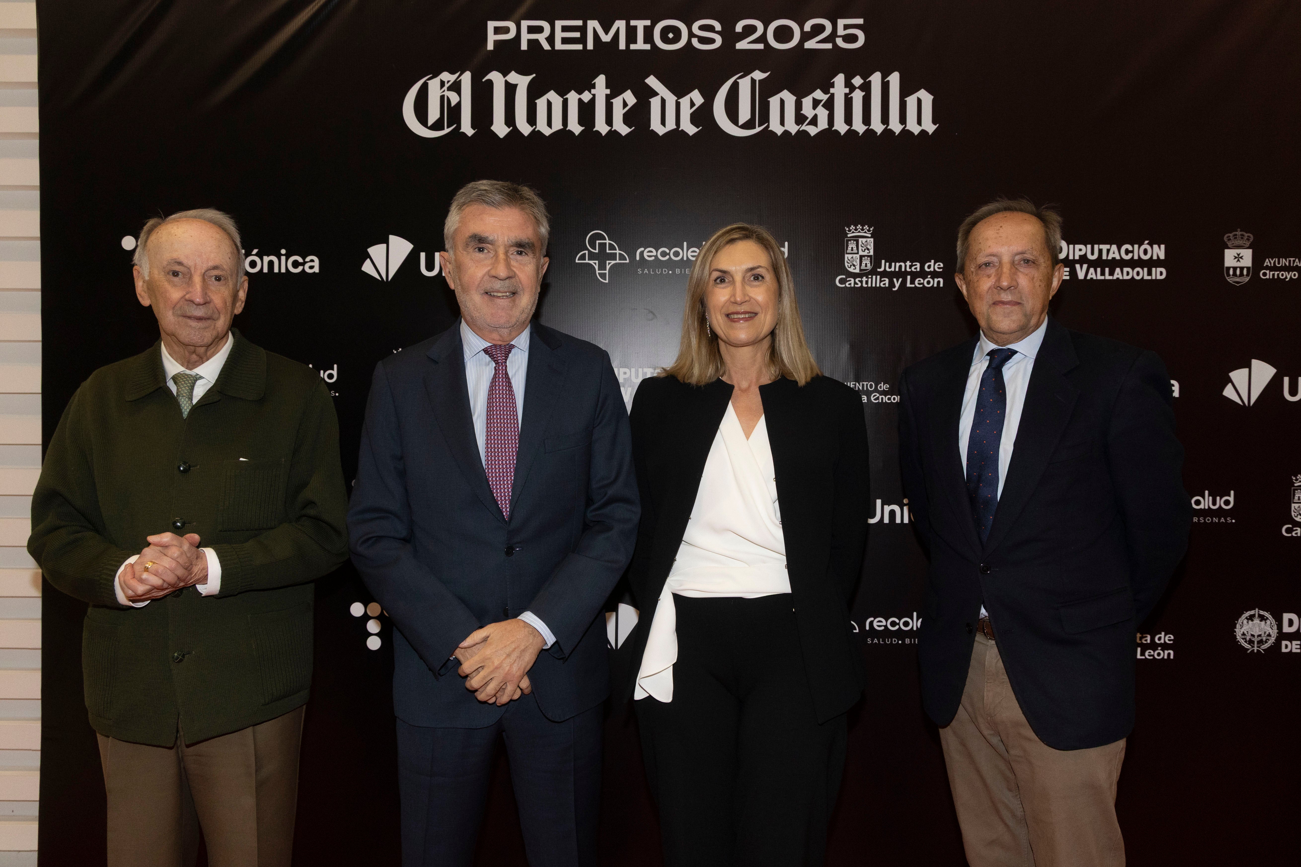 Fernando Tejerina, consejero de El Norte; Iñaki Arechabaleta, presidente del Consejo de Administración de El Norte; Mayte Zamorano, directora financiera de El Norte; y Germán Delibes, miembro del Consejo de Administración de El Norte.