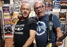 Raúl Garzón (a la derecha), junto a Santiago Carabias, en una foto de la semana pasada.