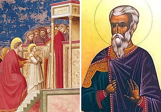 Presentación de la Virgen María y San Agapito de Cesárea.