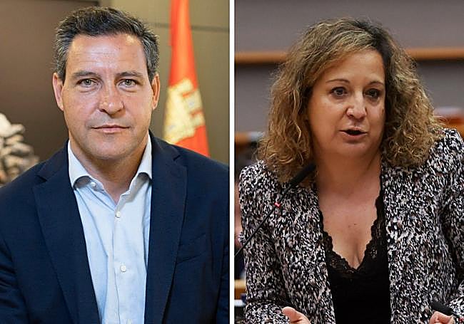 Raúl de la Hoz e Iratxe García, eurodiputados de PP y PSOE y dirigentes de estos partidos en Valladolid.