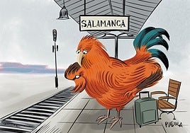 Dibujo de Puebla, que sustituye a las aves en esta campaña.