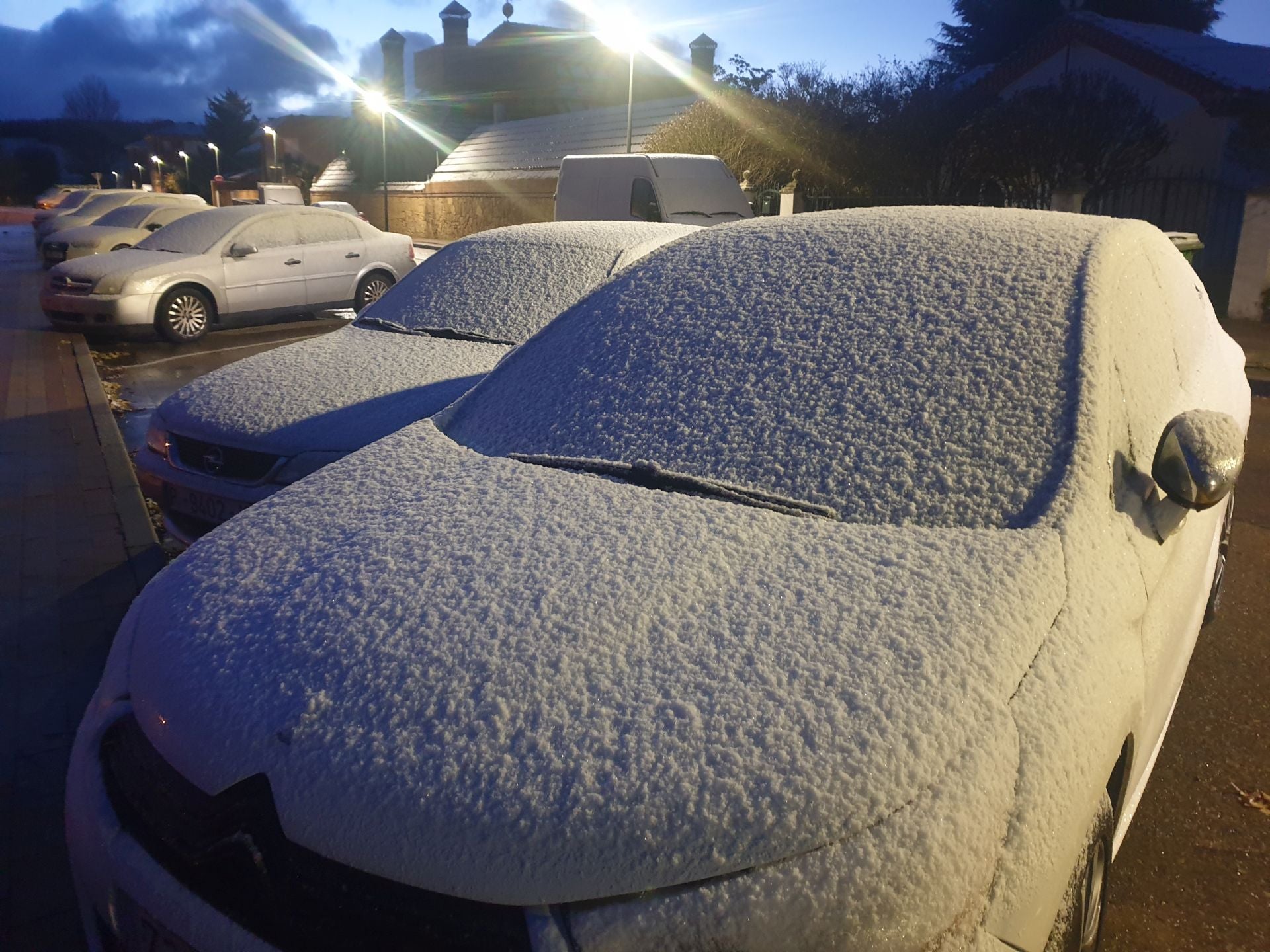 Llegan los primeros copos de nieve a la Montaña Palentina
