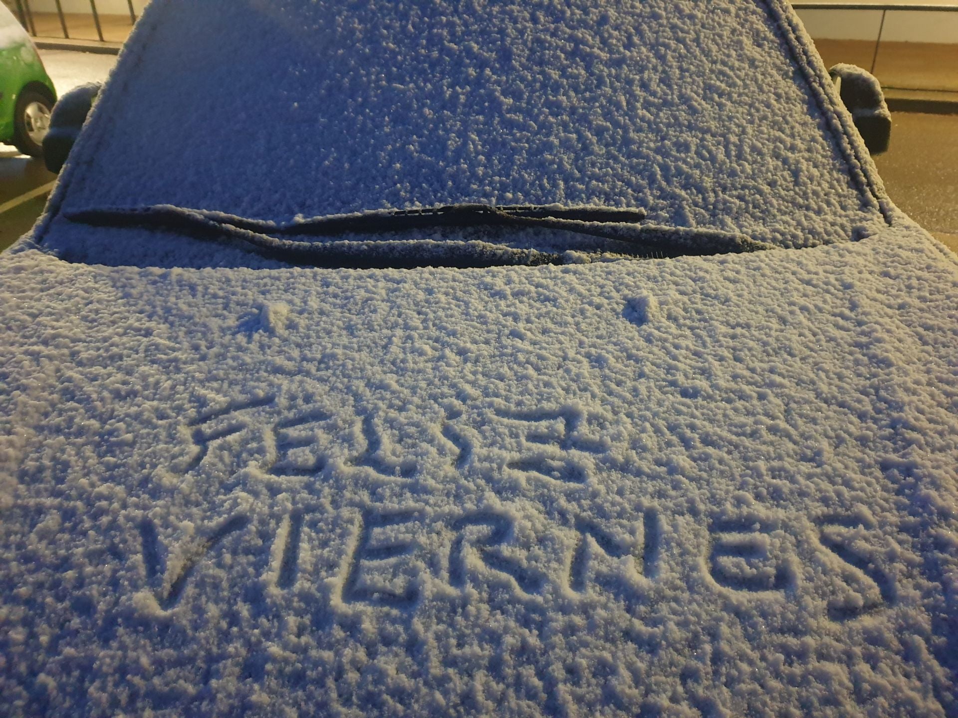 Llegan los primeros copos de nieve a la Montaña Palentina