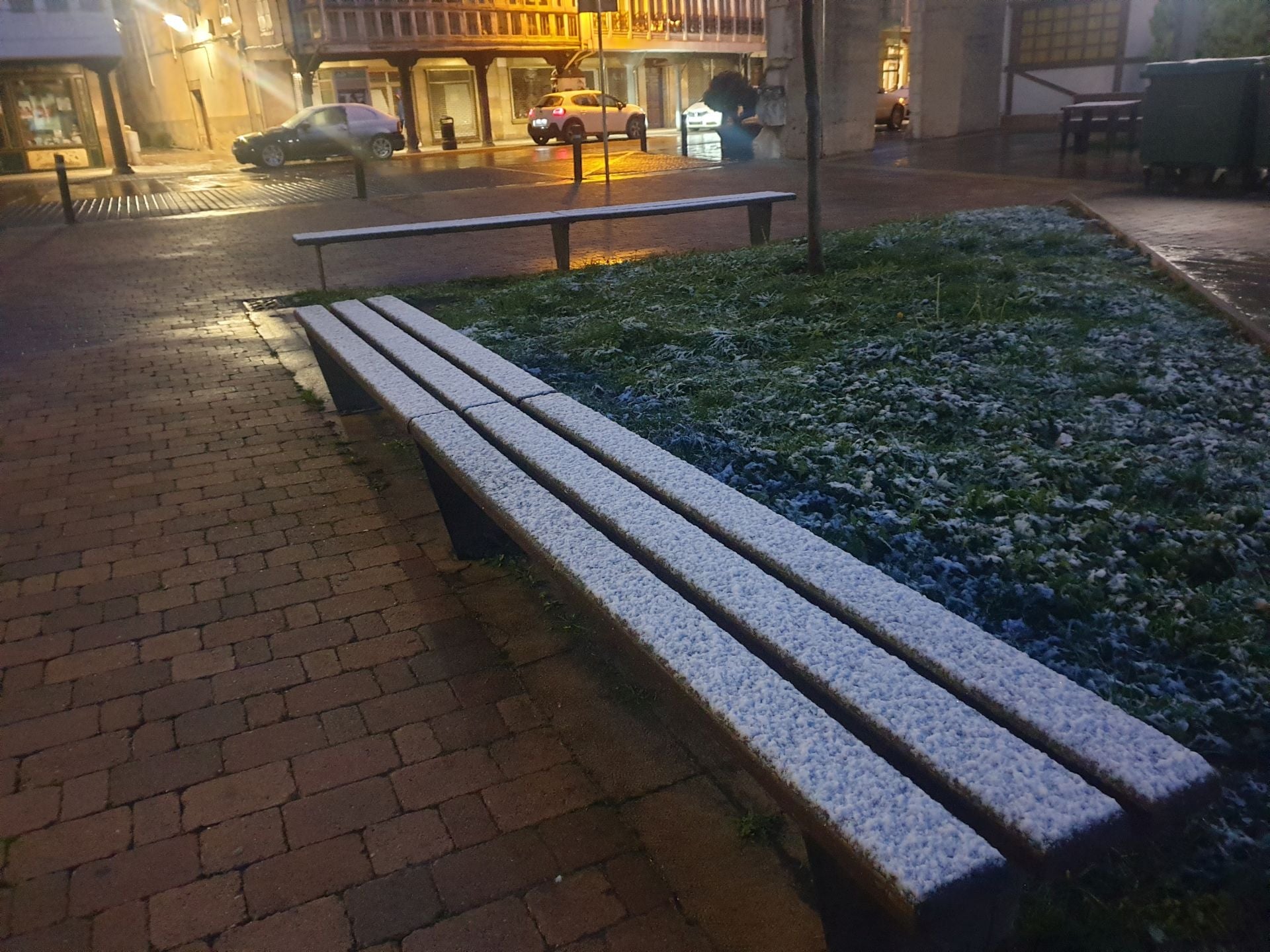 Llegan los primeros copos de nieve a la Montaña Palentina
