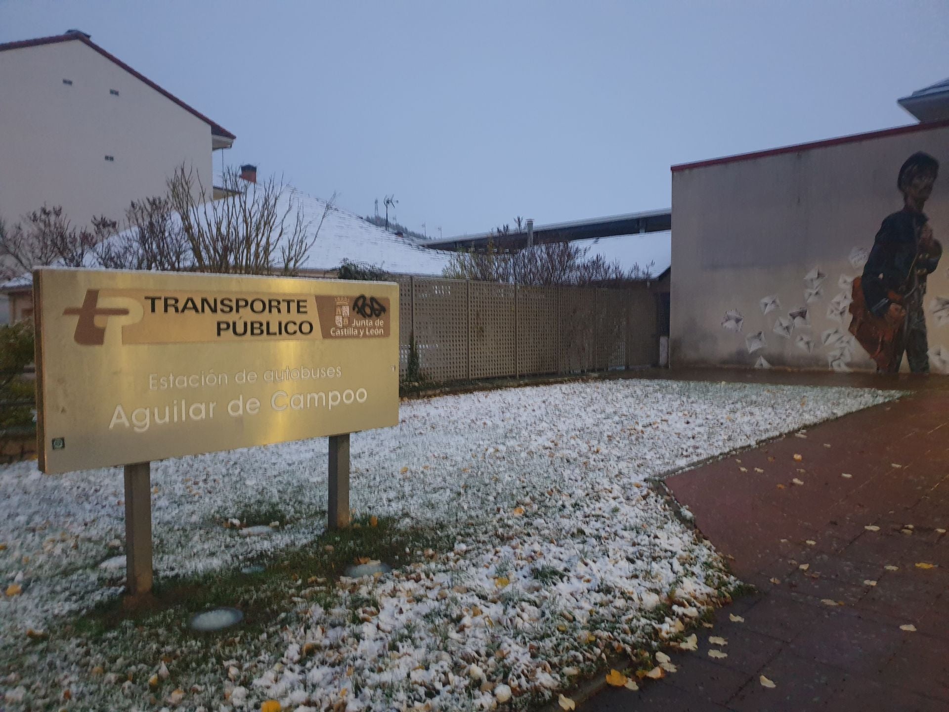 Llegan los primeros copos de nieve a la Montaña Palentina