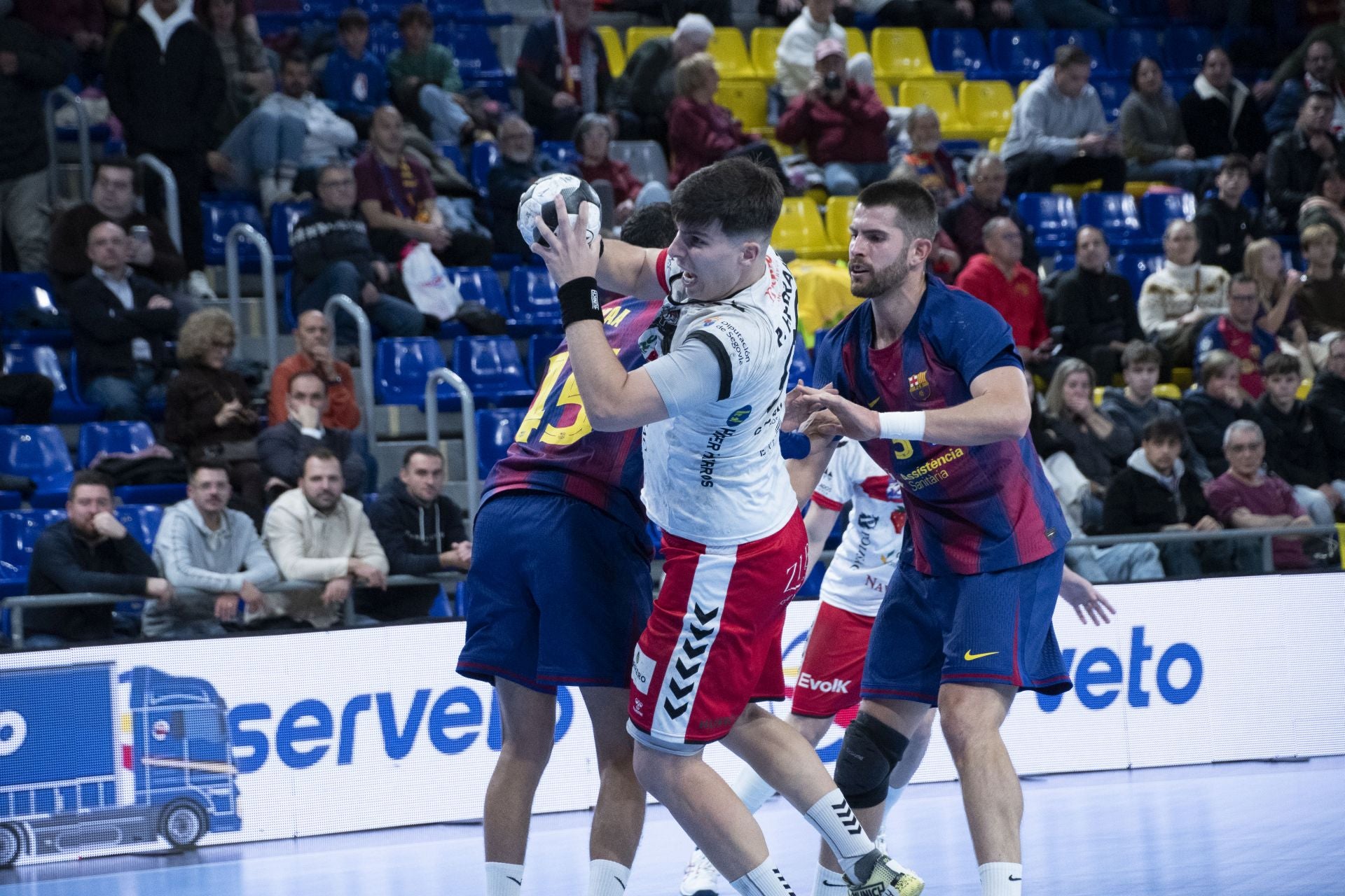 Pablo Herranz intenta un lanzamiento.