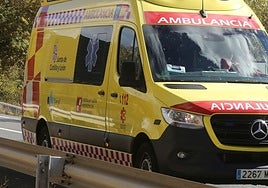 Ambulancia del servicio de emergencias 112 de Castilla y León.