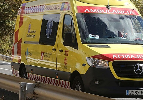 Ambulancia del servicio de emergencias 112 de Castilla y León.