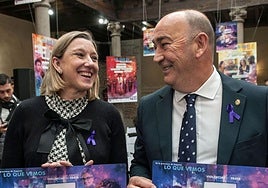 La consejera Isabel Blanco y el presidente de la Diputación.