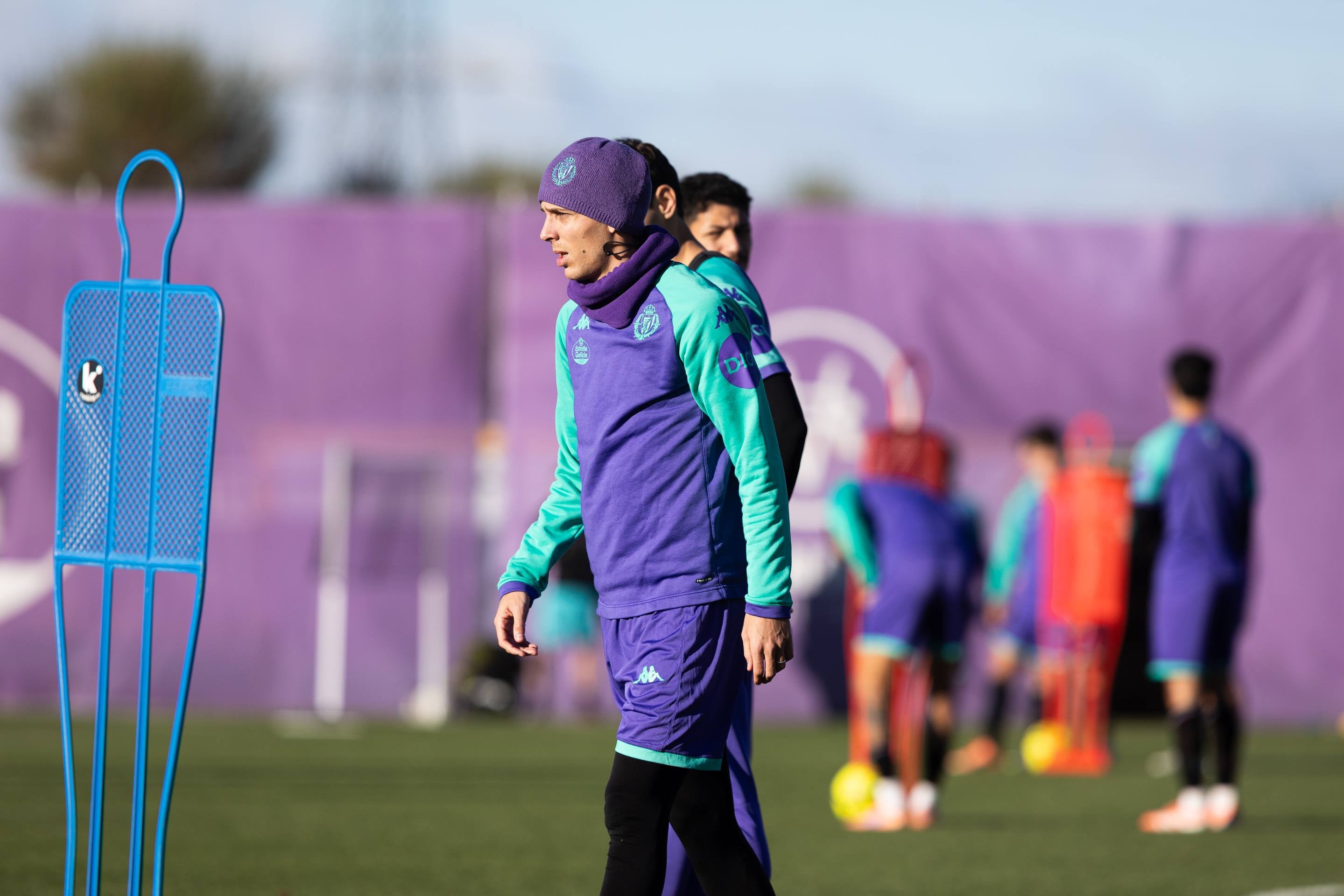 El entrenamiento del Pucela tras la derrota en Anoeta, en imágenes