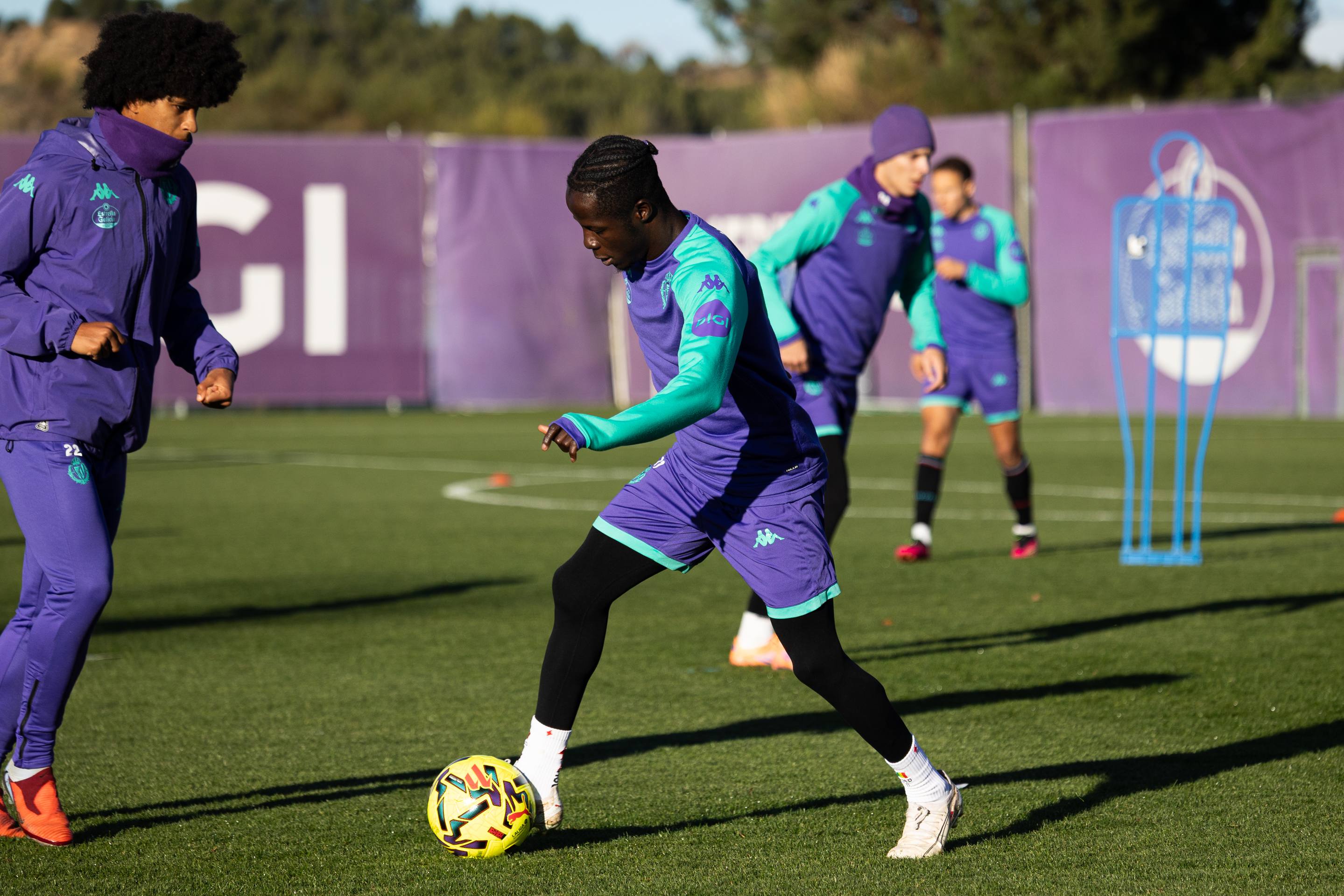El entrenamiento del Pucela tras la derrota en Anoeta, en imágenes
