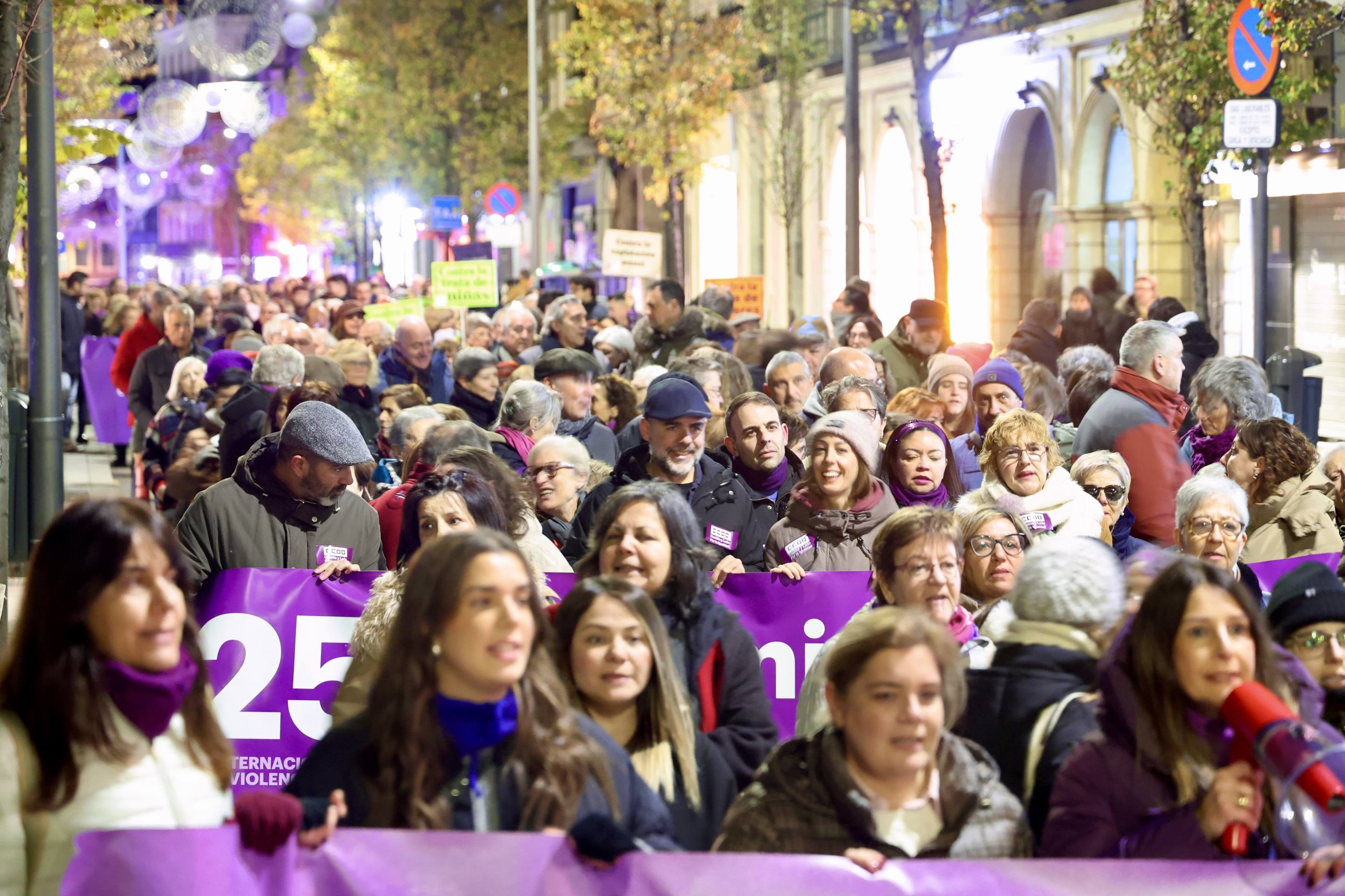 Las reivindicaciones por el 25N en Valladolid, en imágenes