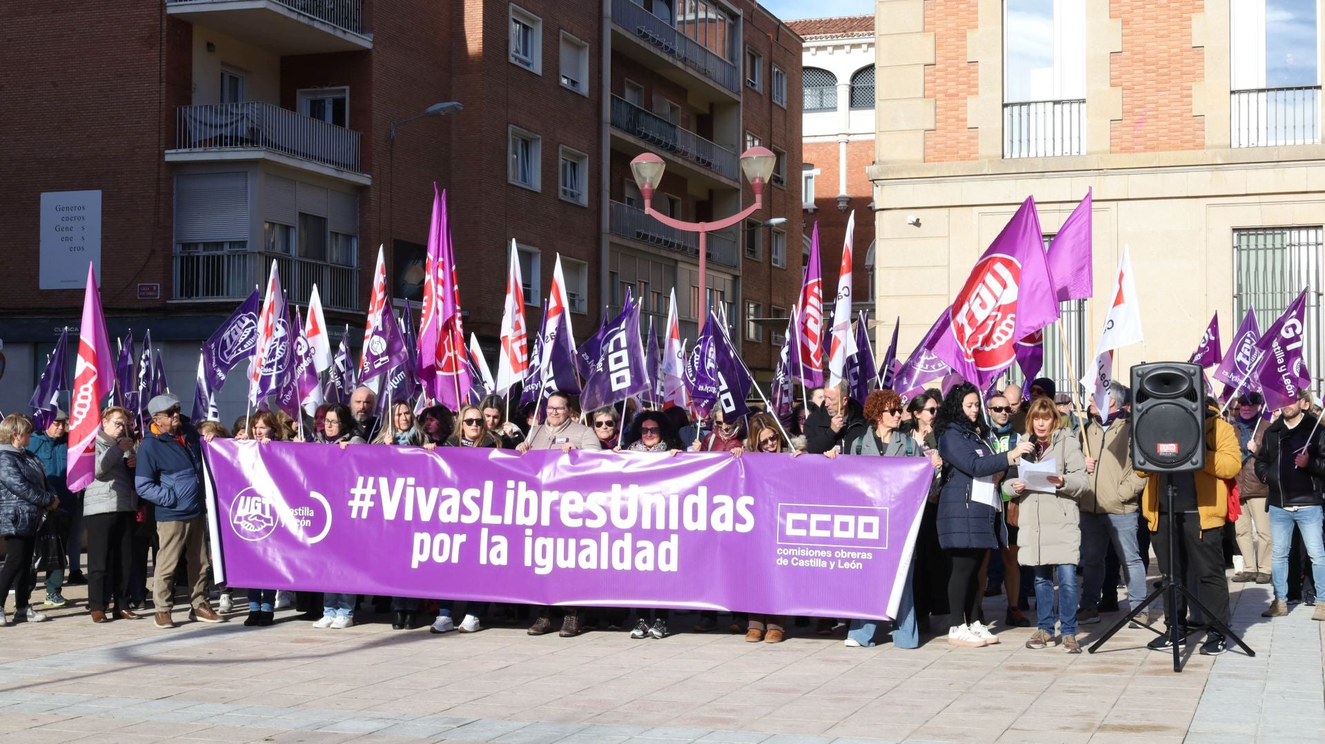 Así reclama Palencia el fin de la violencia contra las mujeres