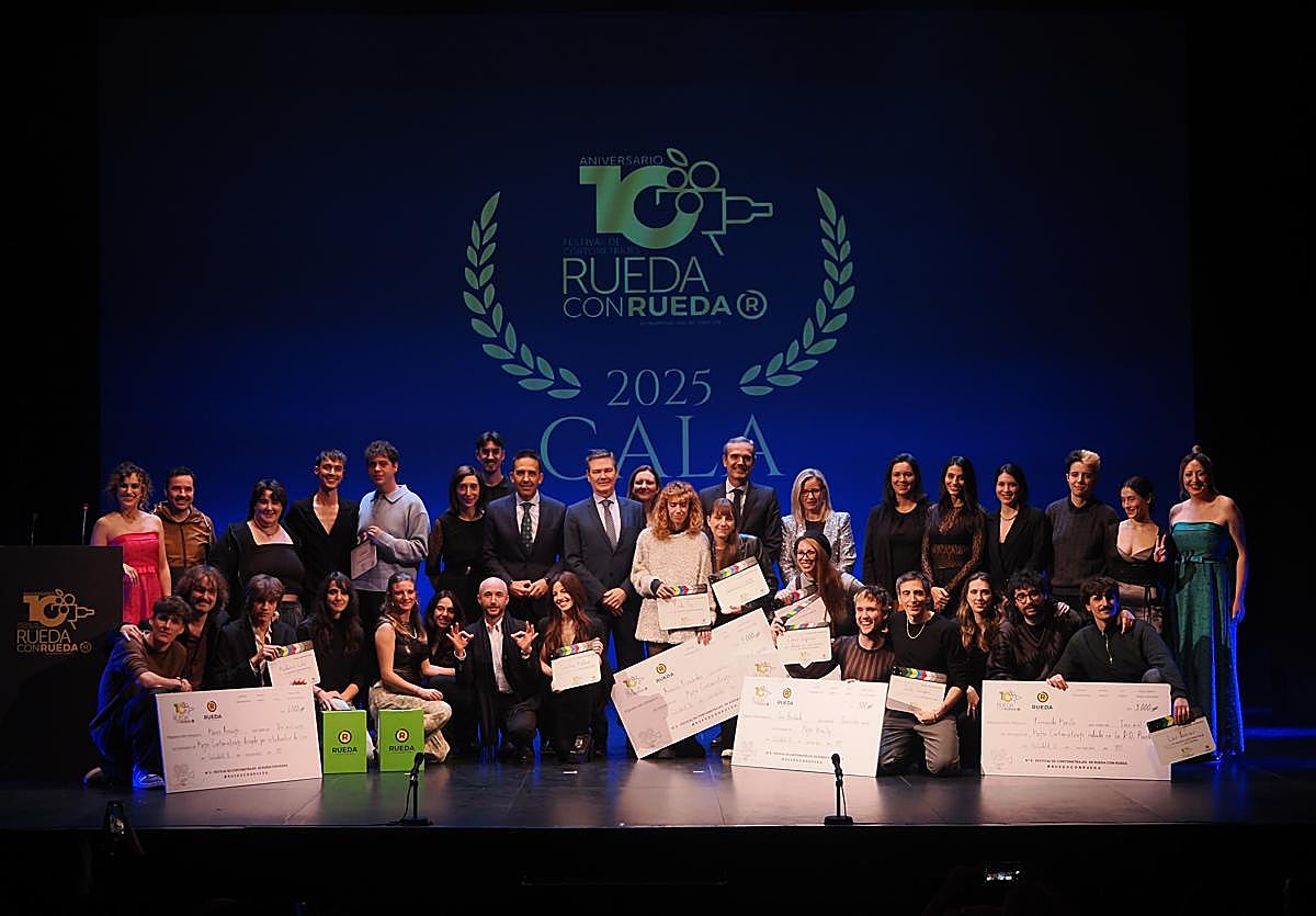 Entrega de premios del festival de cortometrajes Rueda con Rueda.