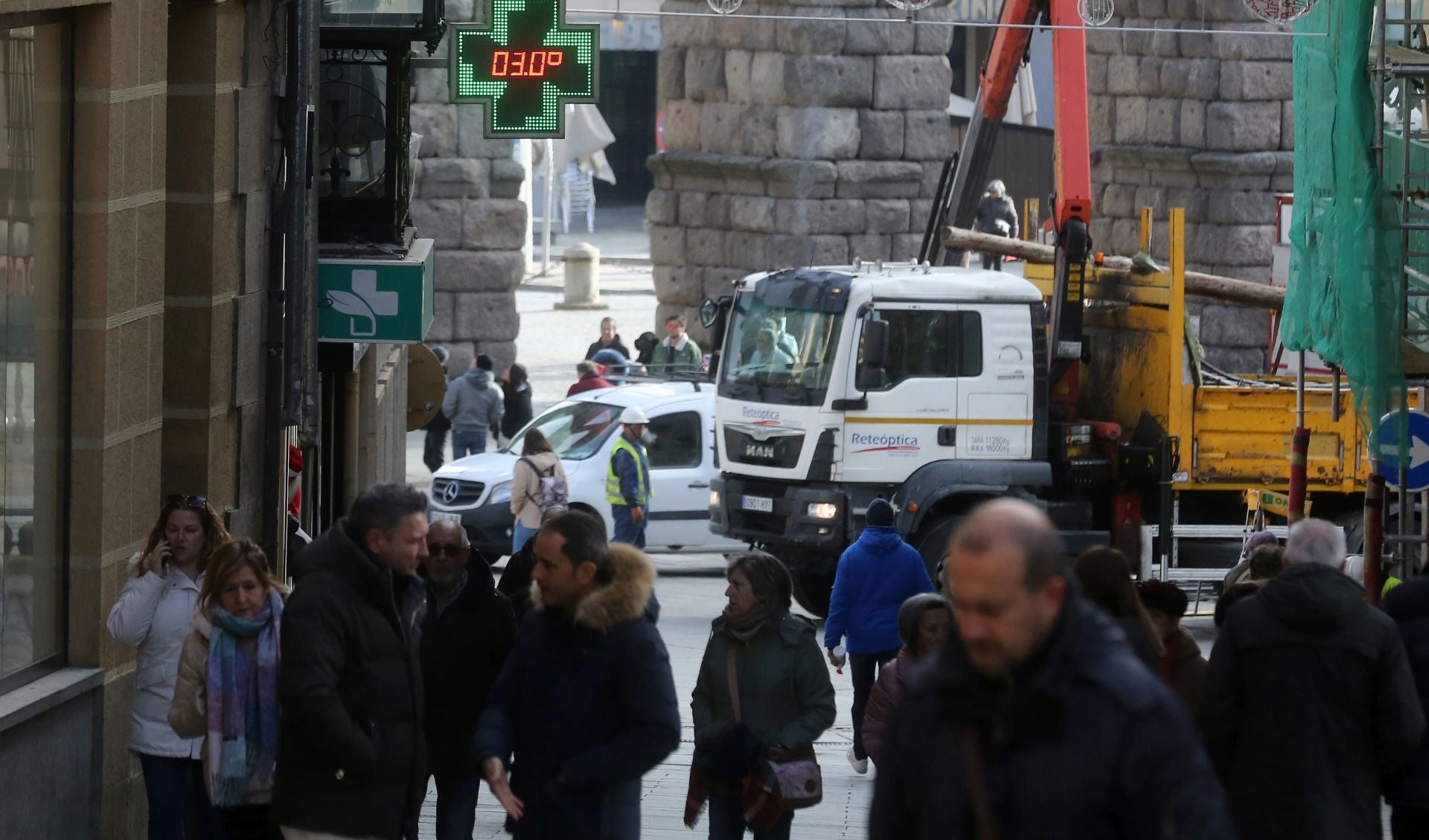 Mañana con temperaturas bajo cero en la provincia de Segovia