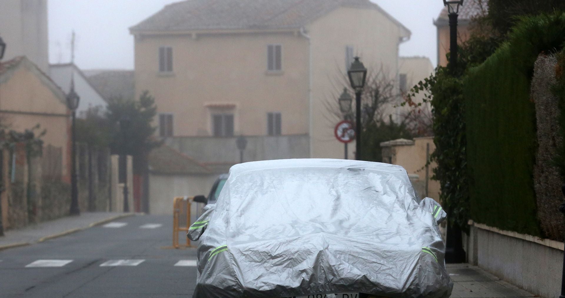 Mañana con temperaturas bajo cero en la provincia de Segovia