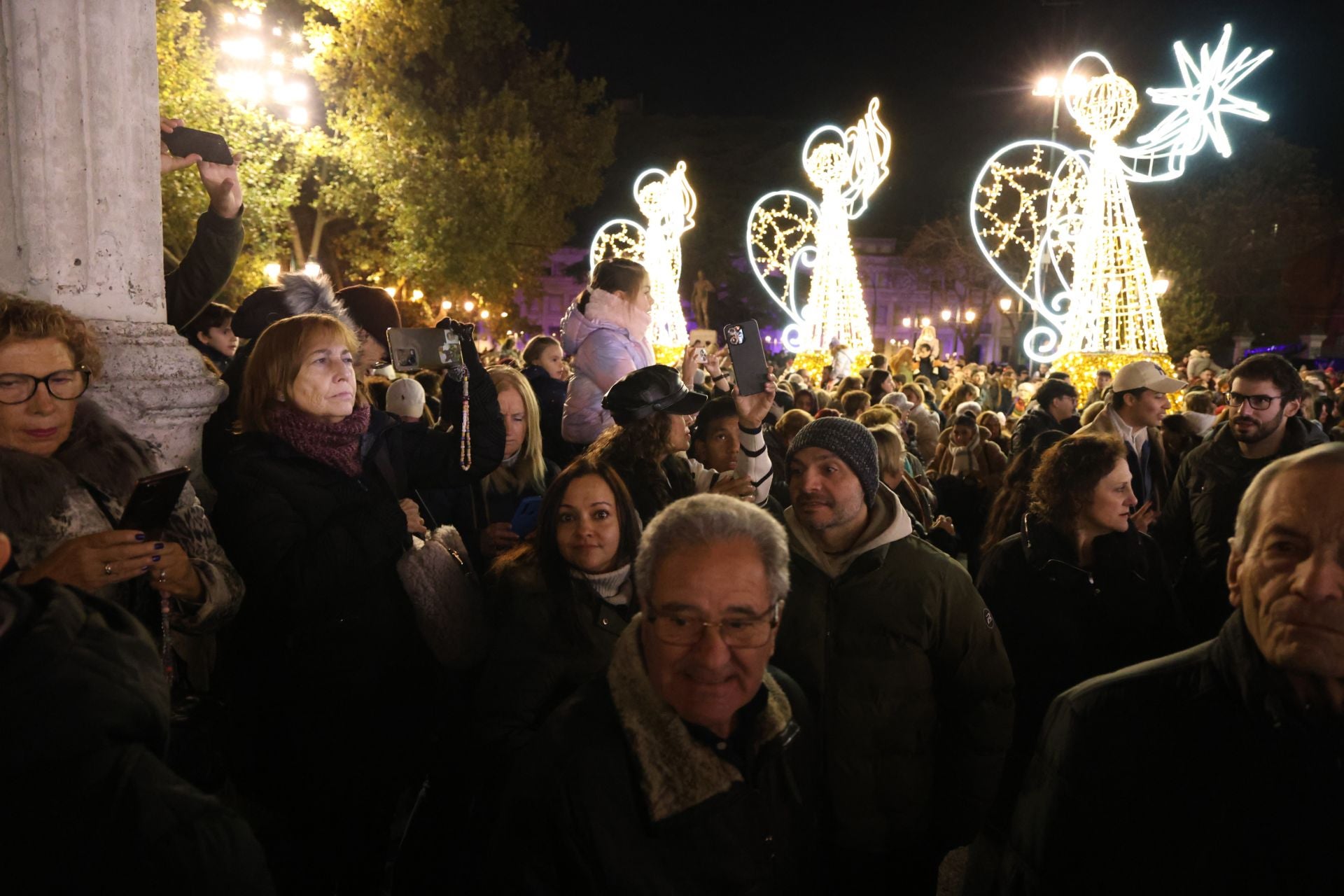 Las imágenes del encendido de las luces de Navidad en Valladolid