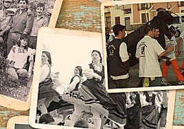 Collage de fotos antiguas de Mucientes