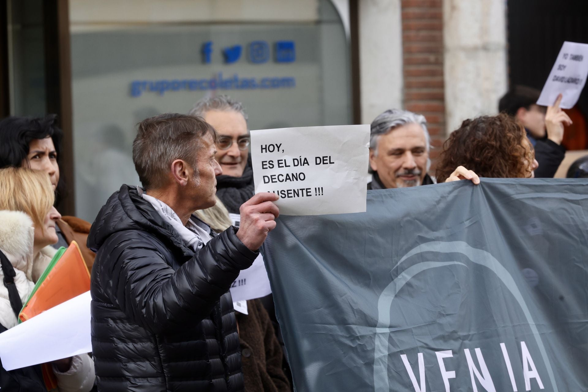 Las imágenes de la protesta de los abogados de turno en Valladolid