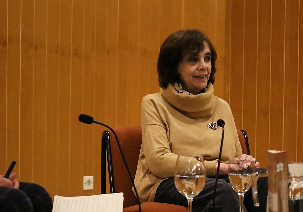 Ana María Shua, este pasado miércoles en un encuentro en la Biblioteca.