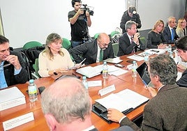 Reunión de la Sociedad Valladolid Alta Velocidad el pasado lunes.