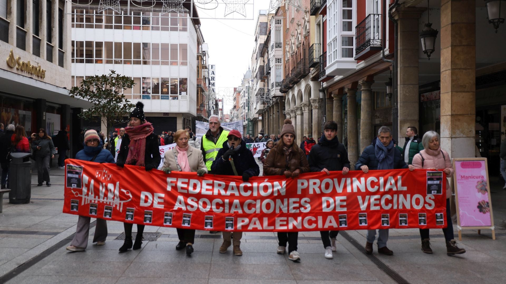 Así ha transcurrido la manifestación en Palencia por el soterramiento