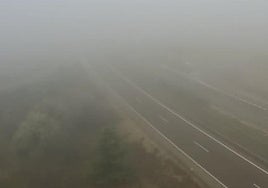 Inmediaciones del punto kilométrico de la A-6 donde se ha producido el accidente.