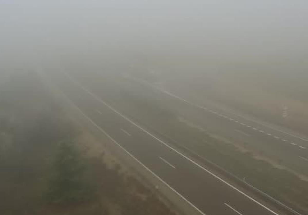 Inmediaciones del punto kilométrico de la A-6 donde se ha producido el accidente.