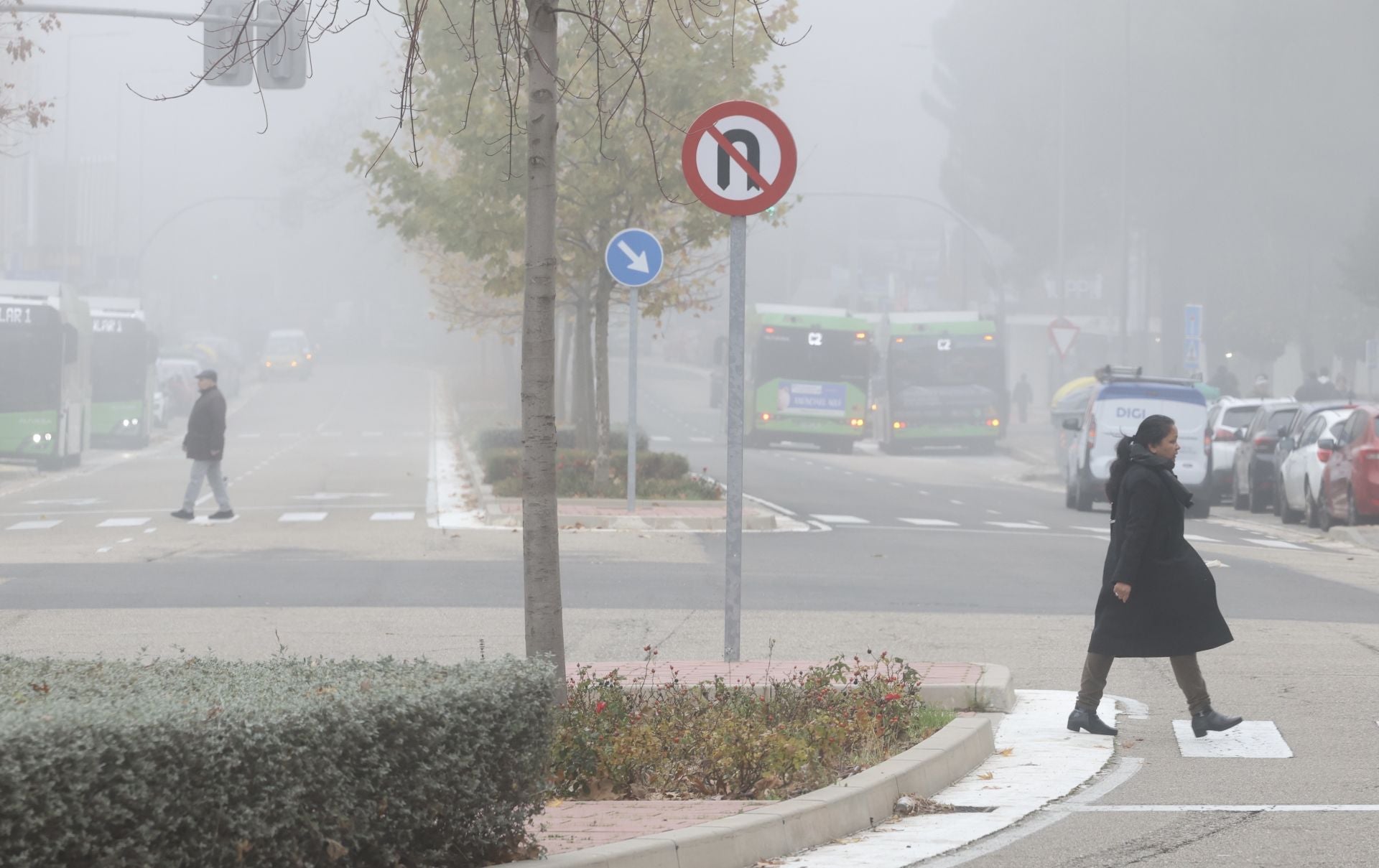 La calle Adolfo Miaja de la Muela, en el barrio de Parquesol