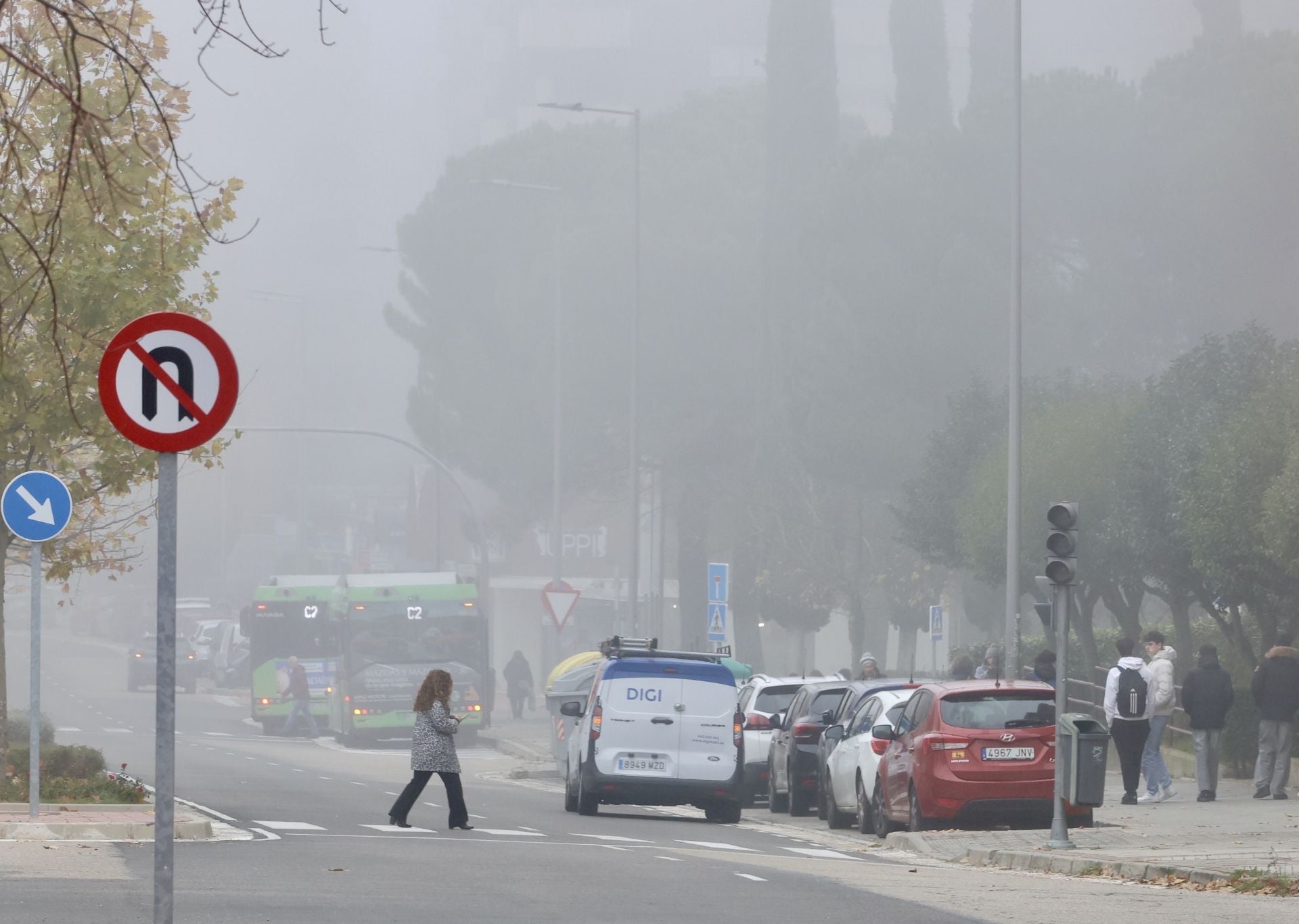 La calle Adolfo Miaja de la Muela, en el barrio de Parquesol