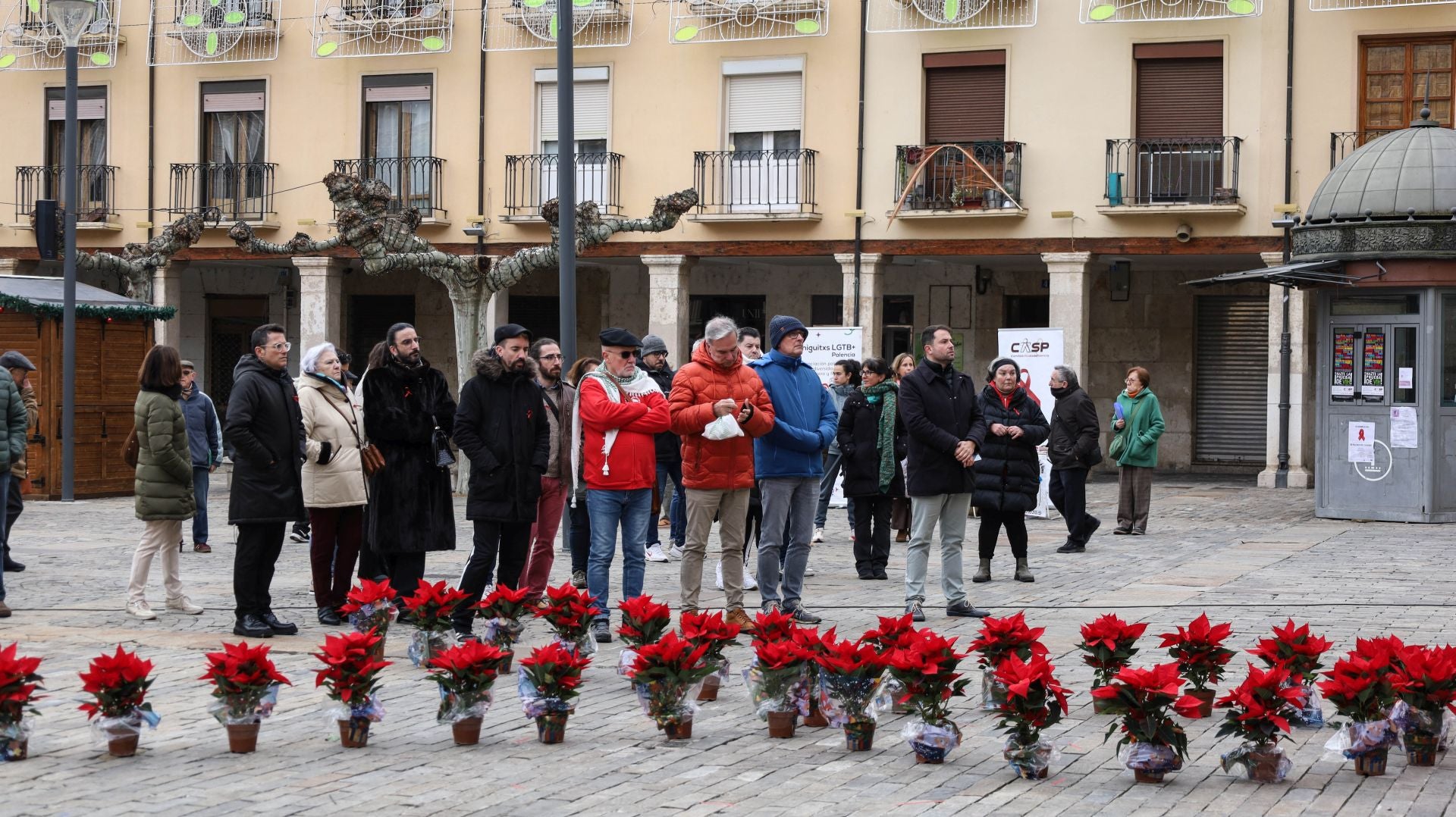 Palencia conmemora el Día Mundial del Sida en la Plaza Mayor