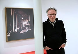 El actor Óscar Martínez, en el Teatro Calderón.