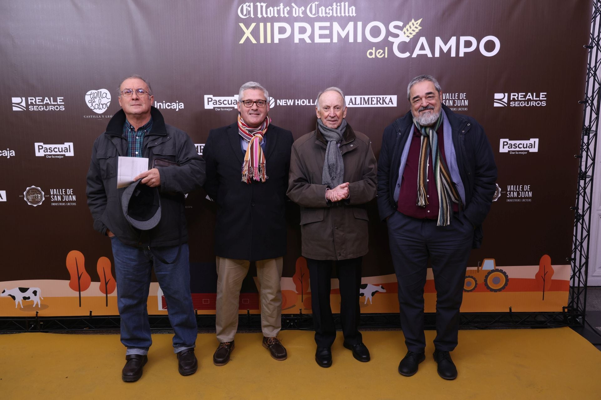 Luis Martín, del Colegio de Agrónomos; Fernando Zamácola, de la Fundación Miguel Delibes; Fernando Tejerina, consejero de El Norte, y Carlos Aganzo, director de Relaciones Institucionales de El Norte de Castilla.