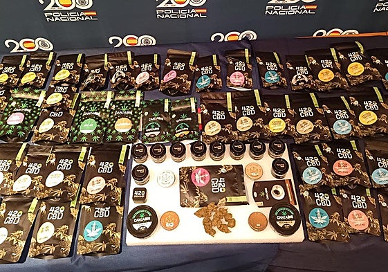 Droga incautada por la Policía Nacional de Palencia.