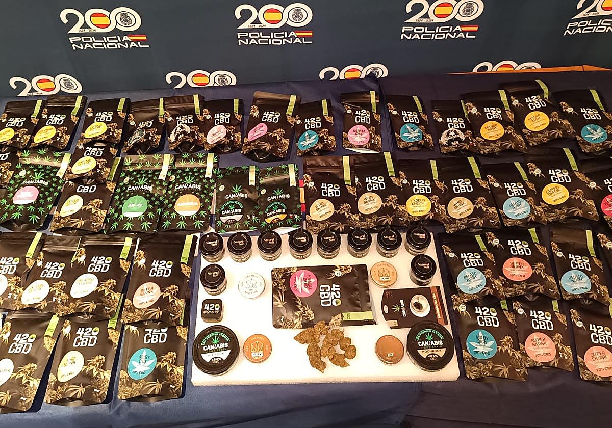 Droga incautada por la Policía Nacional de Palencia.