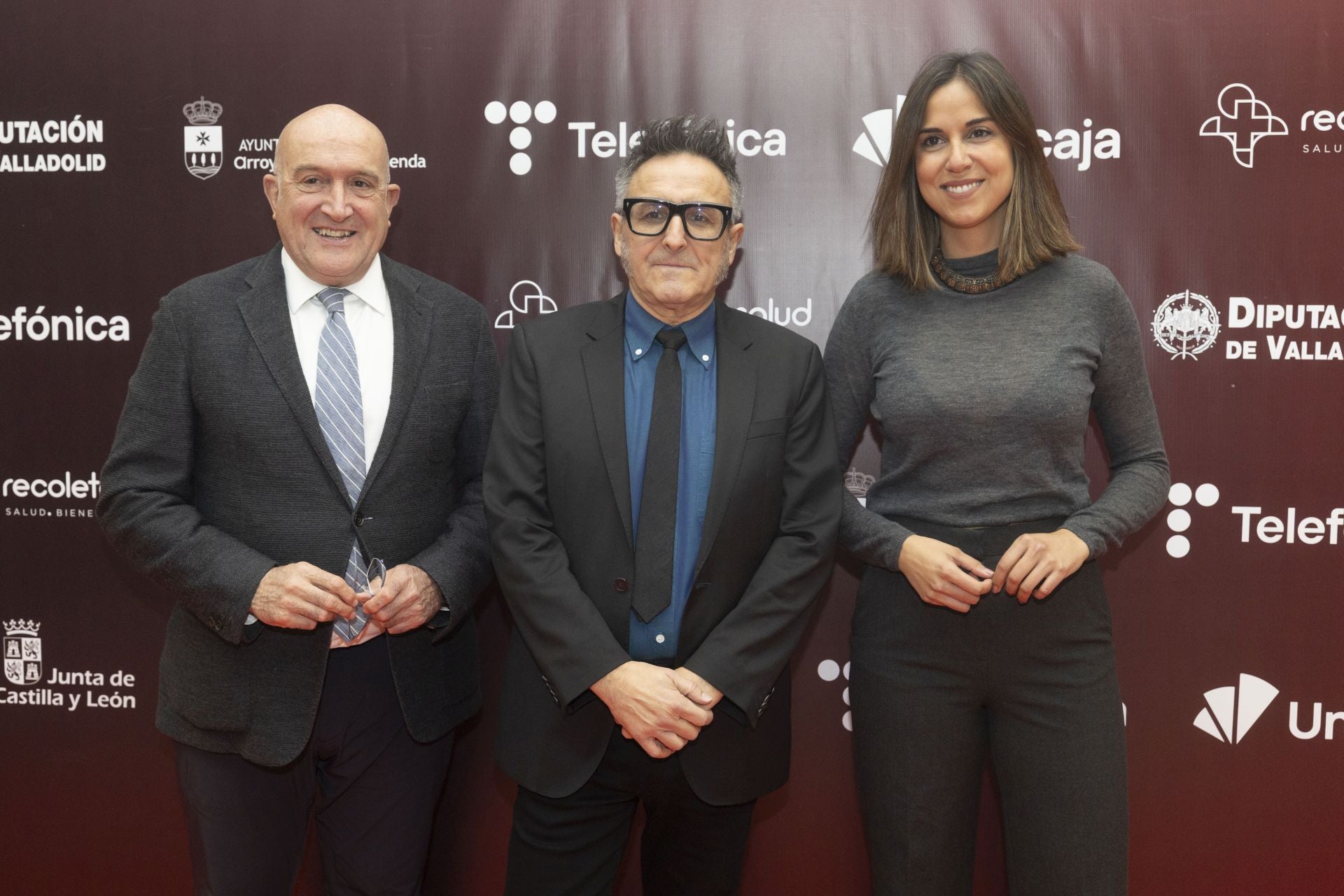 Jesús Julio Carnero, alcalde de Valladolid; José Luis Cienfuegos, director de Seminci, y Blanca Jiménez, concejala de Turismo, Eventos y Marca Ciudad, II Gala de los Premios de El Norte de Castilla.