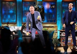 Boris Becker con David Broncano en 'La Revuelta'.