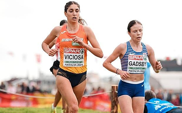 Ángela Viciosa, en pleno esfuerzo.