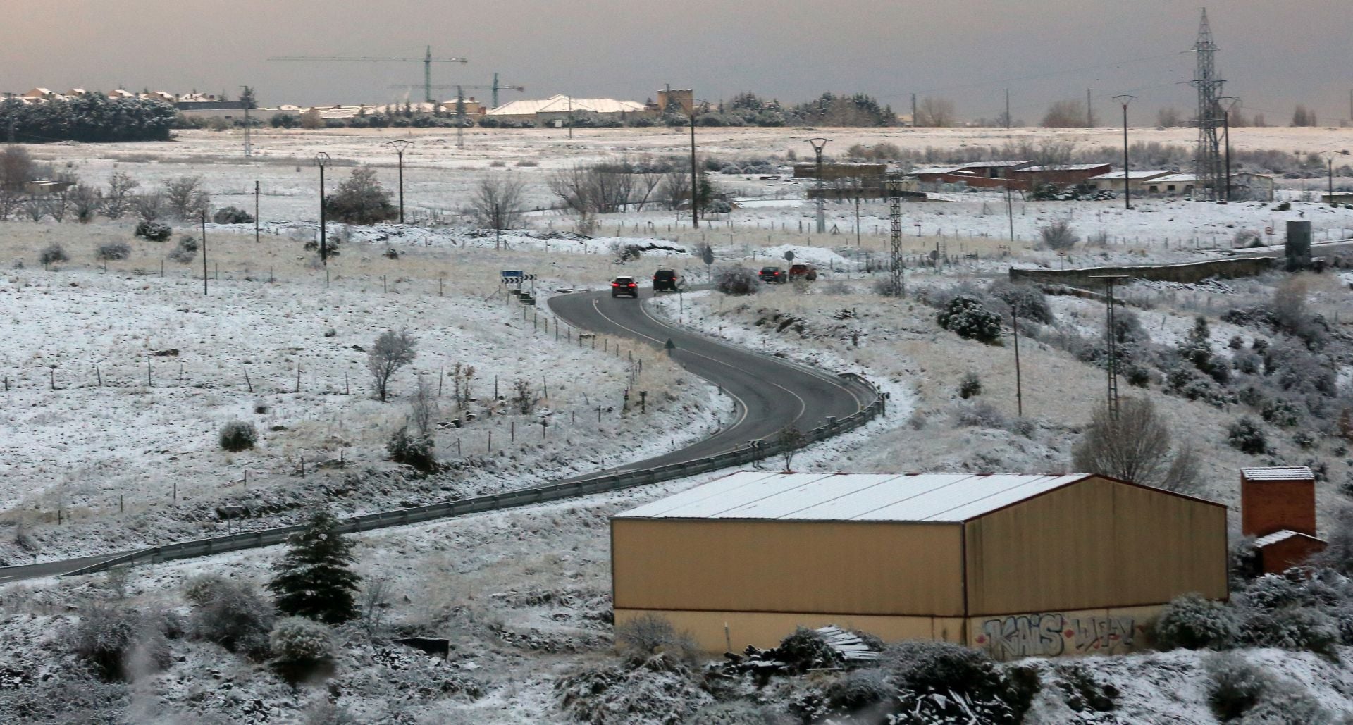 Fotografías de las primeras nieves en Segovia